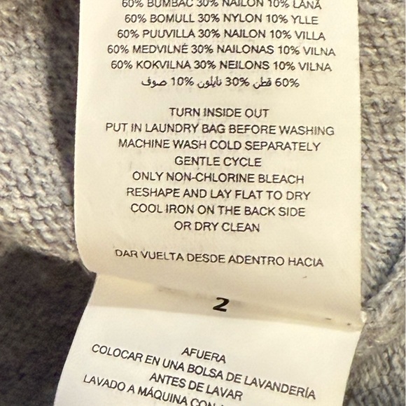 🍀2/$22 Michael Kors Wool Blend Gray Crewneck Sweater Womens XS - Picture 9 of 11